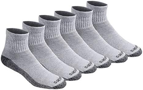 Dickies Men's Dri-Tech Moisture Control Quarter Socks, Available in M-XXL (6, 12, 18 Pairs) Cover