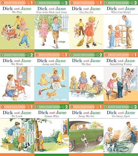 Dick and Jane Level 1 & Level 2 Readers (Set of 12) Ages 3-6 Cover