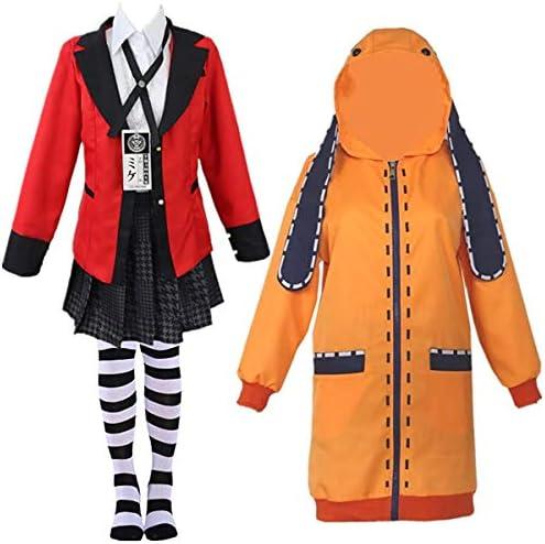 Rickem Anime Halloween Cosplay Yumeko Costume Runa Cosplay School Uniform Full Set for Women Cover