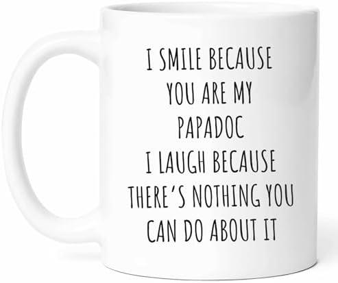 My Papadoc Mug - Grandfather Coffee Cup - Funny Gift For Grandpa - Loving Doc Present - Cherished Granddad Surprise - 11oz Ceramic Mug For Birthdays Cover