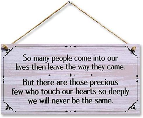 CARISPIBET So Many People Come into Our Lives | Home Decorative Sign, Homage to Friends and Family 6" x 12" cover