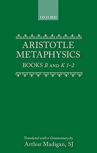 Metaphysics (Clarendon Aristotle Series) Cover