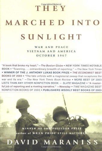 They Marched Into Sunlight: War and Peace Vietnam and America October 1967 by David Maraniss (28-Sep-2004) Paperback Cover