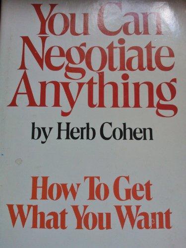 You Can Negotiate Anything Cover