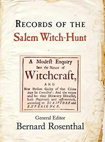 Records of the Salem Witch-Hunt Cover
