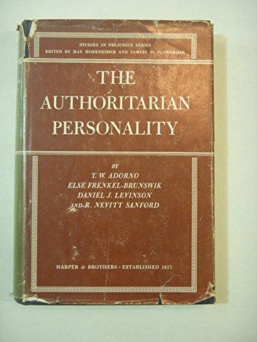 The Authoritarian Personality Cover