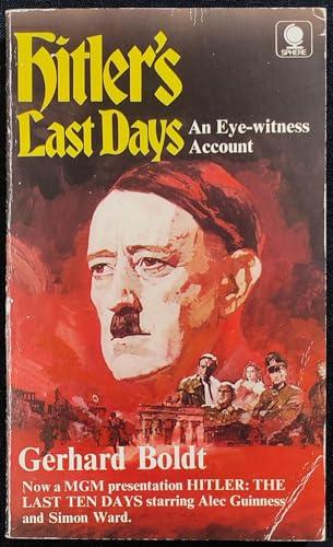 Hitler: The Last Ten Days, An Eyewitness Account Cover