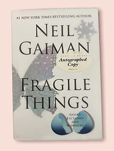 Fragile Things: Short Fictions and Wonders Cover