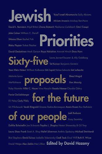 Jewish Priorities: Sixty-Five Proposals for the Future of Our People Cover