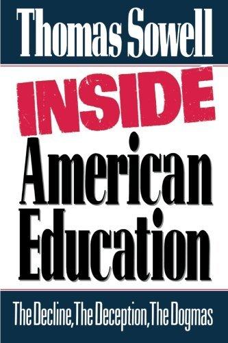 Inside American Education by Thomas Sowell (November 02,1992) Cover