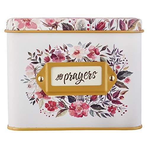 Christian Art Gifts Prayer Cards, My Prayers Daily Scripture Encouragement for Women in Tin, 50 Double Sided Cards Cover