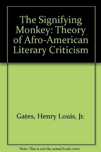 The Signifying Monkey: A Theory of African-American Literary Criticism Cover