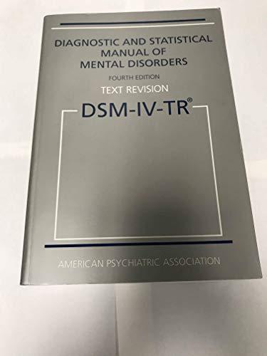Diagnostic and Statistical Manual Mental Disorders Cover