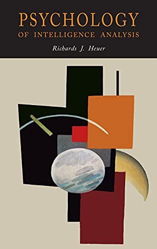 Psychology of Intelligence Analysis Cover