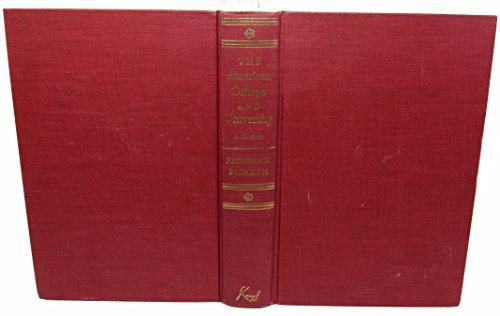 The American College and University: A History Cover
