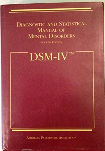 DSM-IV: Diagnostic and Statistical Manual of Mental Disorders Cover
