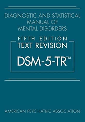 Diagnostic and Statistical Manual of Mental Disorders, Fifth Edition, Text Revision (Dsm-5-Tr(r)) Cover