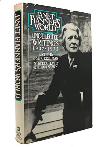 Janet Flanner's World: Uncollected Writings 1932-1975 Cover