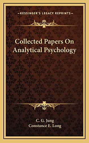 Collected Papers On Analytical Psychology Cover