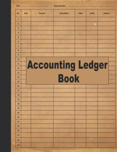 Accounting Ledger Book: Account Ledger Book, Bookkeeping Record Book, Small Business Income Expense, Accounting Journal Entry Book, Ledger Notebook Business Home Office School, 8.5 x 11 Cover