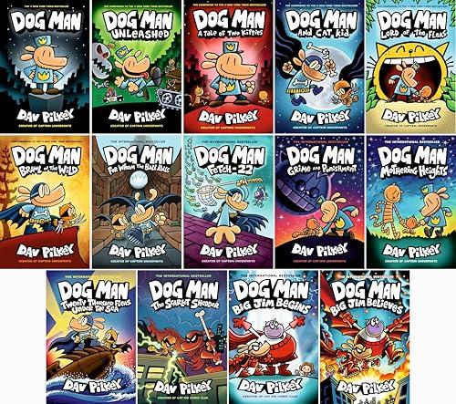 Dog Man Series Complete Collection Set (Books 1–14) by Dav Pilkey Cover