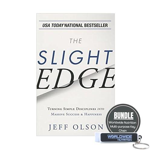 Worldwide Nutrition Bundle: The Slight Edge - Turning Simple Disciplines Into Massive Success & Happiness - by Jeff Olson (Author) - Paperback Book and Multi-Purpose Key Chain Cover