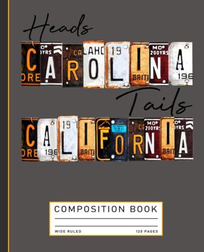 Vintage Heads Carolina Tail California Western Country Composition Notebook Cover