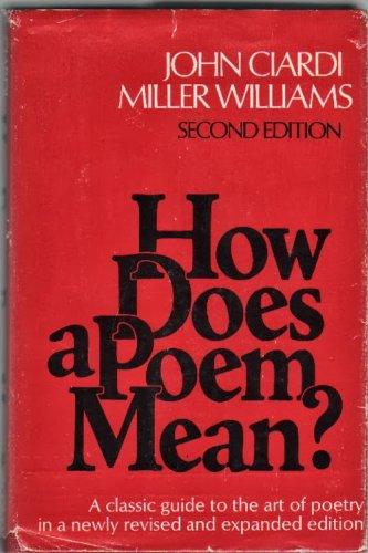 How Does a Poem Mean? Cover