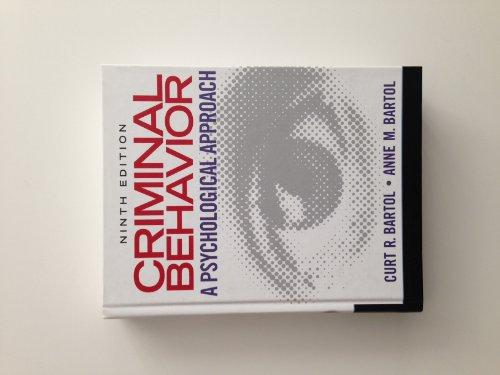 Criminal Behavior: A Psychological Approach Cover