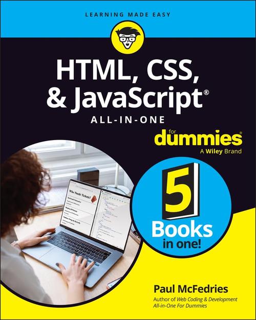 HTML, CSS, & JavaScript All-in-One For Dummies Cover