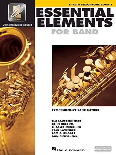 Essential Elements for Band - Eb Alto Saxophone Book 1 With EEi Online Access | Beginner Alto Sax Method | Step-by-Step Band Instruction for Students and Teachers |Learn Saxophone Skill and Technique Cover