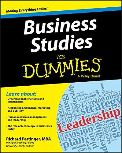 Business Studies For Dummies Cover
