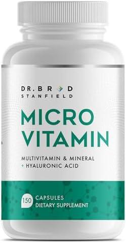 Daily Low Dose MultiVitamin & Mineral Supplement for Men & Women + Hyaluronic Acid for Skin Health + TMG for Exercise Performance (150 Count, Non-GMO) Cover