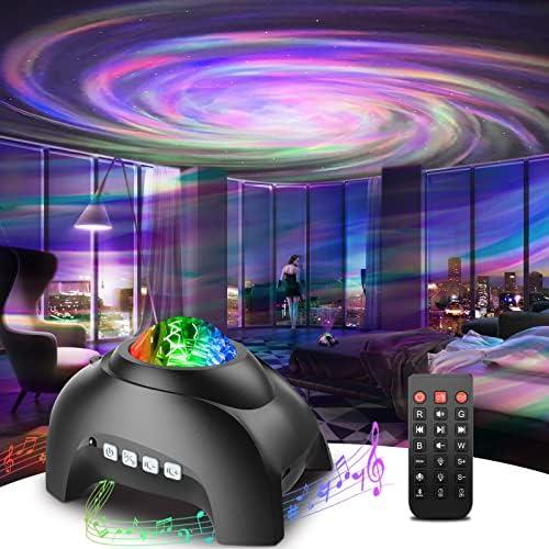 Galaxy Projector, Star Projector Light for Bedroom, Bluetooth Speaker and 8 White Noise, Night Light for Kids Adults Game Room, Home Theater, Ceiling, Christmas, Room Decor Cover