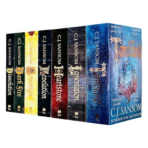 The Shardlake Series 7 Books Collection Set By C. J. Sansom (Dissolution, Dark Fire, Sovereign, Revelation, Heartstone, Lamentation, Tombland) Cover