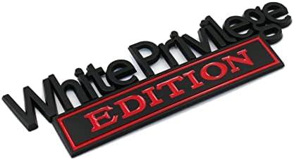 We The People Edition Emblems, Car Exterior Emblems Badge 3D Sticker Decal, 3D Fender Badge Decal, 3D Fender Badge Decal Car Truck Replacement, Fit for All Cars (Black&Red2) Cover
