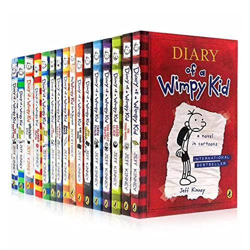 Jeff Kinney Diary of a Wimpy Kid 1-16 Books Boxed Set, Complete Collection Series, Paperback Edition(1-16) Cover