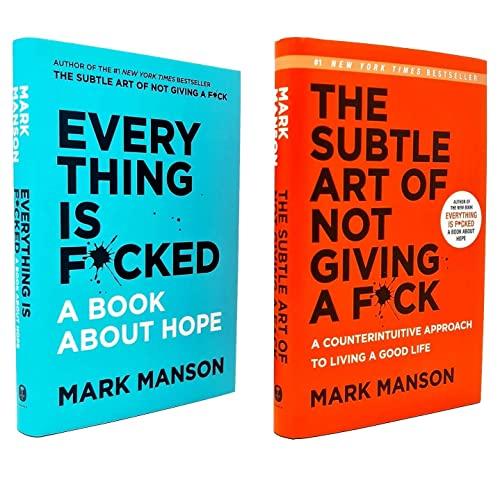 By Mark Manson The Subtle Art Of Not Giving A F*Ck & Everything Is F*Cked Two Book Combo Cover
