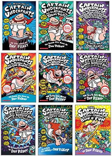 Captain Underpants 10 Books Collection Cover