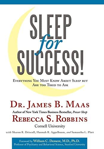 Sleep for Success: Everything You Must Know About Sleep but Are too Tired to Ask Cover