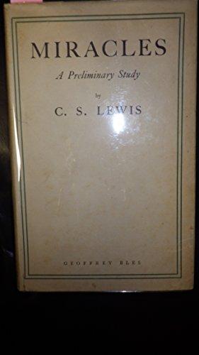 Miracles; A Preliminary Study Cover