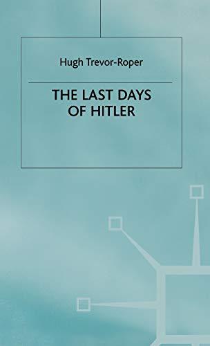 The Last Days of Hitler Cover