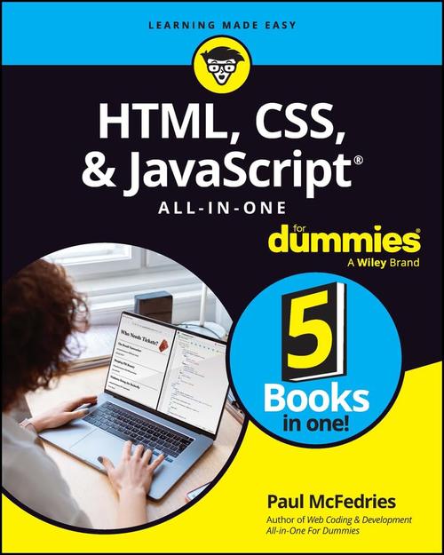 HTML, CSS, & JavaScript All-in-One For Dummies Cover