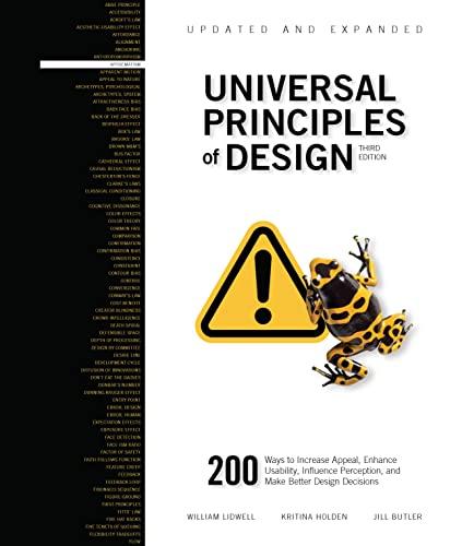 Universal Principles of Design, Updated and Expanded Third Edition: 200 Ways to Increase Appeal, Enhance Usability, Influence Perception, and Make Better Design Decisions (Rockport Universal) Cover