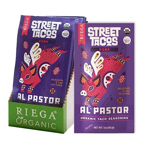 Riega Organic Al Pastor Street Taco Seasoning, Perfect Mix for Authentic Al Pastor Pork Tacos (Al Pastor, 1 Ounce (Pack of 8)) Cover