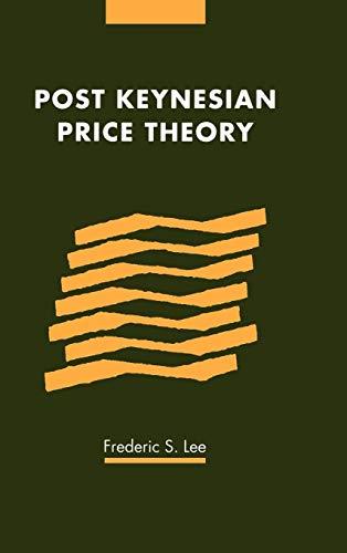 Post Keynesian Price Theory (Modern Cambridge Economics Series) Cover