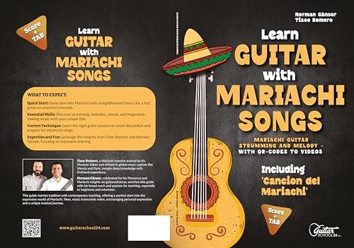 Learn Guitar with Mariachi Songs : Including 'Cancion del Mariachi' + QR-Codes to Video Files Cover