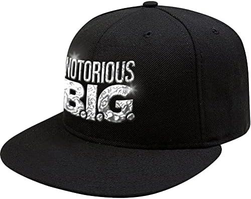 Men's Notorious B.I.G. Logo Snapback Baseball Cap Black Cover